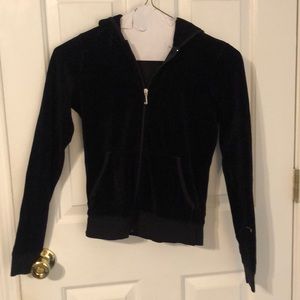 Black velour juicy coutour jacket